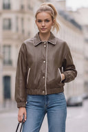 STELLA  FAUX LEATHER JACKET