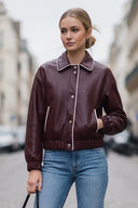 STELLA  FAUX LEATHER JACKET