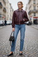 STELLA  FAUX LEATHER JACKET