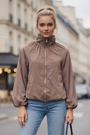SADIE HIGH NECK ZIP UP JACKET