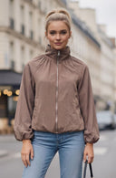 SADIE HIGH NECK ZIP UP JACKET