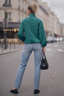 SADIE HIGH NECK ZIP UP JACKET