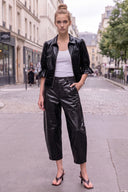 CELINE ALLIGATOR BARREL PANTS
