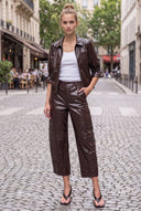 CELINE ALLIGATOR BARREL PANTS