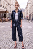 CELINE ALLIGATOR BARREL PANTS