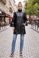 CELINE ALLIGATOR  ZIP UP COAT