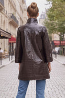 CELINE ALLIGATOR  ZIP UP COAT