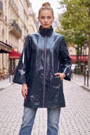 CELINE ALLIGATOR  ZIP UP COAT