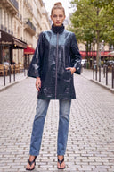 CELINE ALLIGATOR  ZIP UP COAT