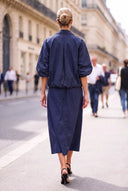 ROMY HALF BUBBLE SLEEVE ZIP UP JACKET