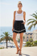 IVY EMBROIDERED LINEN SKORT