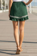 IVY EMBROIDERED LINEN SKORT