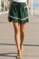 IVY EMBROIDERED LINEN SKORT