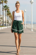 IVY EMBROIDERED LINEN SKORT