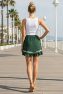 IVY EMBROIDERED LINEN SKORT