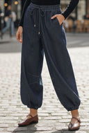 PIPER DRAWSTRING DENIM PANTS
