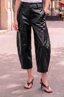 CELINE ALLIGATOR BARREL PANTS