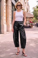 CELINE ALLIGATOR BARREL PANTS