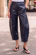CELINE ALLIGATOR BARREL PANTS