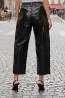 CELINE ALLIGATOR BARREL PANTS