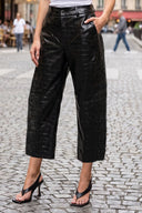CELINE ALLIGATOR BARREL PANTS