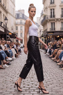 CELINE ALLIGATOR BARREL PANTS