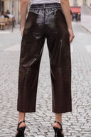 CELINE ALLIGATOR BARREL PANTS