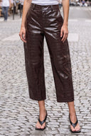 CELINE ALLIGATOR BARREL PANTS