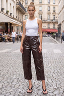 CELINE ALLIGATOR BARREL PANTS