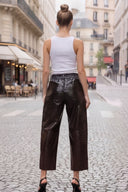 CELINE ALLIGATOR BARREL PANTS