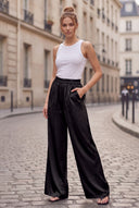 LIVIA DETACHABLE SCARF PANTS