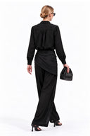 LIVIA DETACHABLE SCARF PANTS