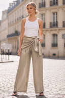 LIVIA DETACHABLE SCARF PANTS