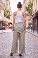 LIVIA DETACHABLE SCARF PANTS