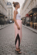 MIMI LACE TRIM HAREM PANTS