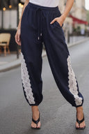 MIMI LACE TRIM HAREM PANTS