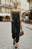 VINTAGE EYELASH LACE JUMPSUIT