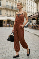VINTAGE EYELASH LACE JUMPSUIT