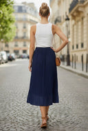 PLEATED MIDI SKIRT