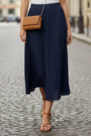 PLEATED MIDI SKIRT