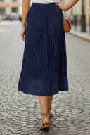 PLEATED MIDI SKIRT