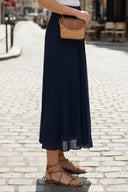 PLEATED MIDI SKIRT