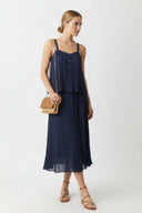 PLEATED MIDI SKIRT