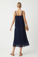 PLEATED MIDI SKIRT