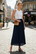 PLEATED MIDI SKIRT