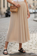 PLEATED MIDI SKIRT