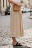PLEATED MIDI SKIRT