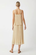 PLEATED MIDI SKIRT