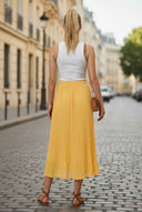 PLEATED MIDI SKIRT