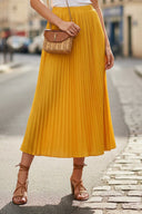 PLEATED MIDI SKIRT